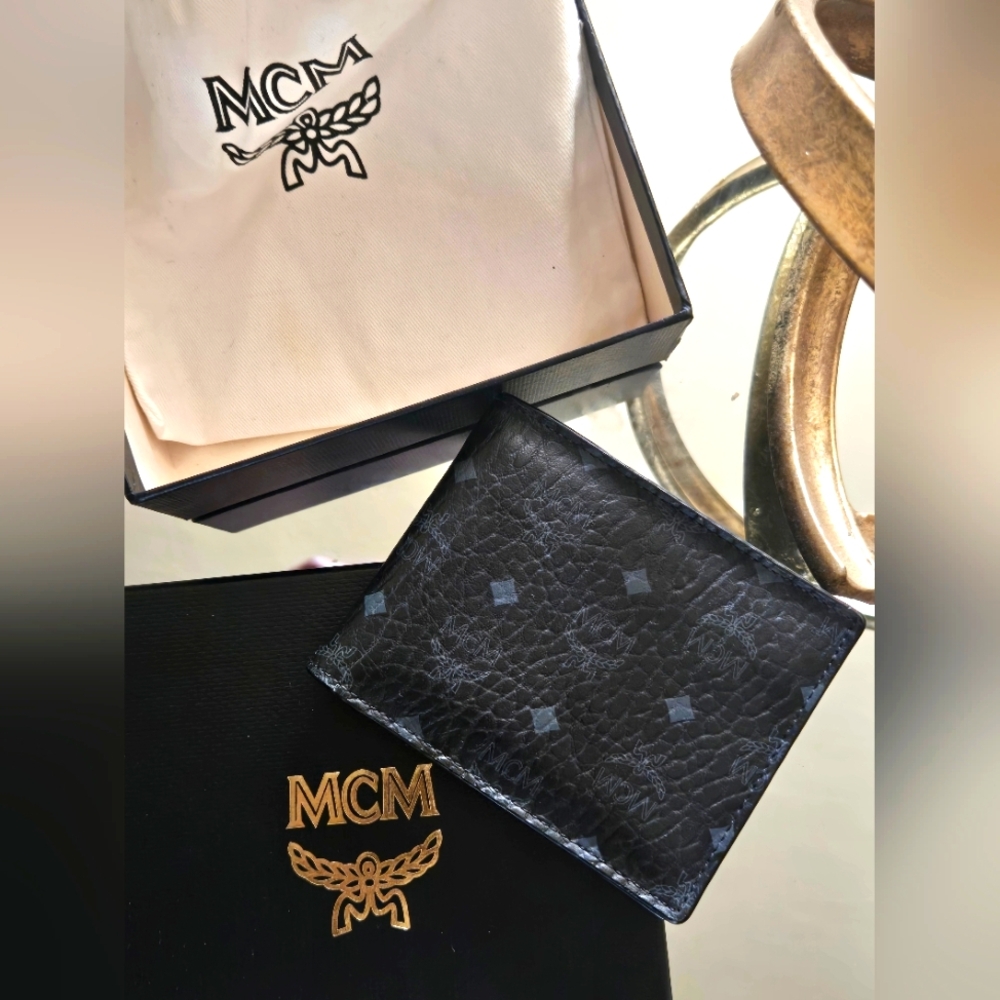 MCM Black Leather Wallet